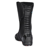 BELA STRIP Motorcycle Leather Boots for Women, Turquoise Black