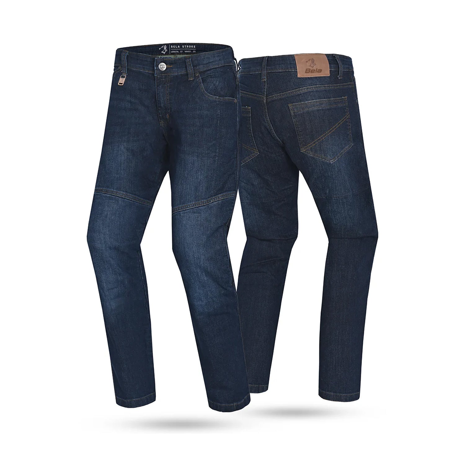 BELA STROKE Denim Jeans Moto Calcas Índigo Azul 30L – 2 – Maximomoto PT