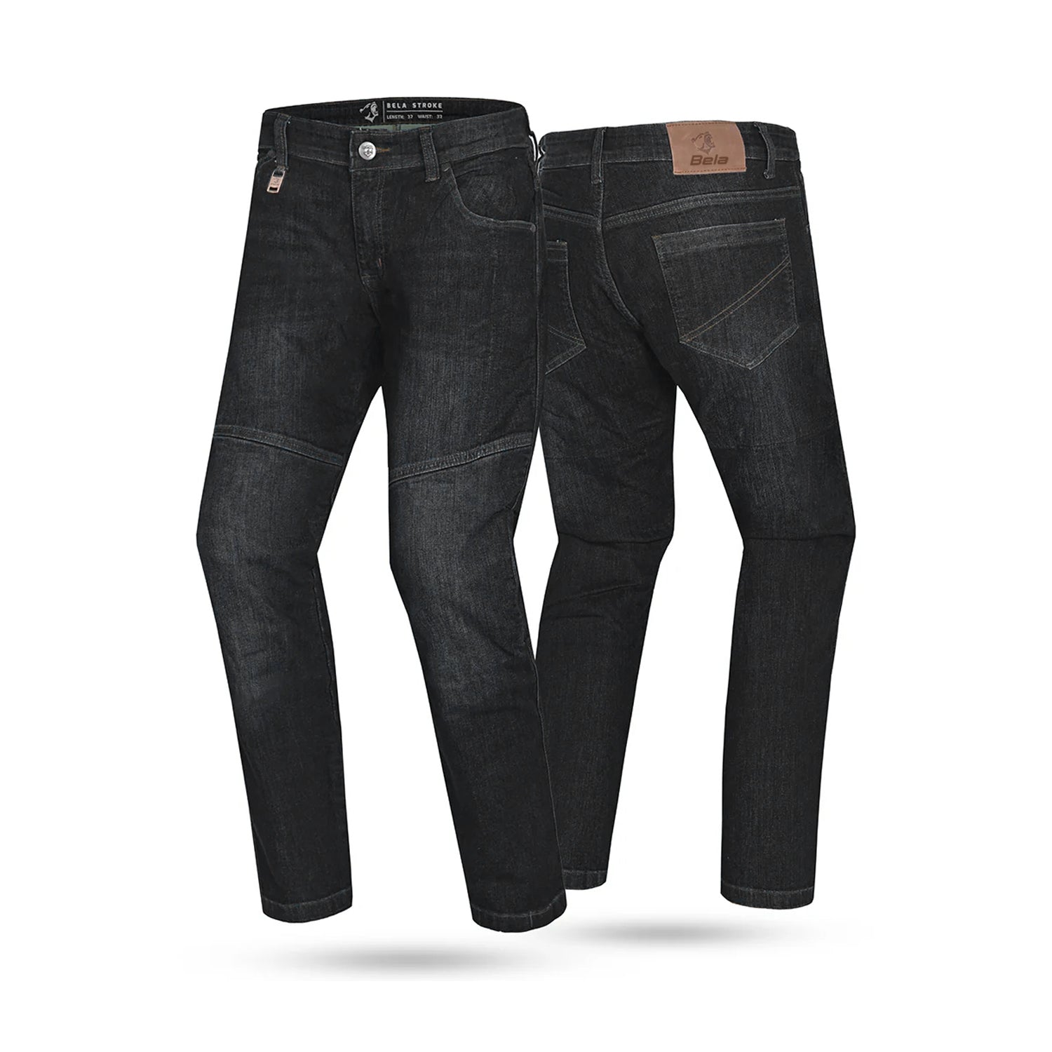 BELA STROKE JEANS DE MOTO HOMEM 32L PRETO – 2 – Maximomoto PT