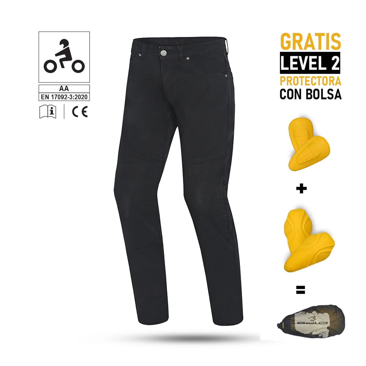 BELA STROKE VAQUEIRO Denim Jeans Moto Homem Calcas Preto 32L – 7 – Maximomoto PT