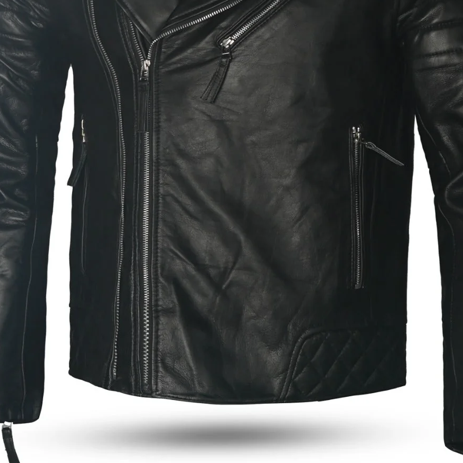 BELA SWISS Moto Homem Couro Moto Casacos Preto – 7 – Maximomoto PT