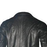 BELA SWISS Moto Homem Couro Moto Casacos Preto