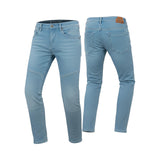 BELA STROKE Denim Jeans Moto Calcas Claro Azul 32L