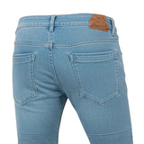 BELA STROKE Denim Jeans Moto Calcas Claro Azul 32L