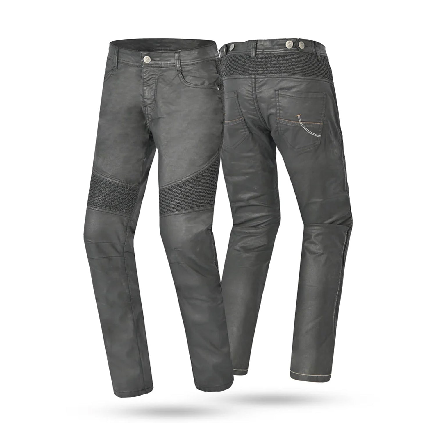 BELA TOM WAX COTTON Moto Homem Calcas Vaquero Jeans Preto – 2 – Maximomoto PT