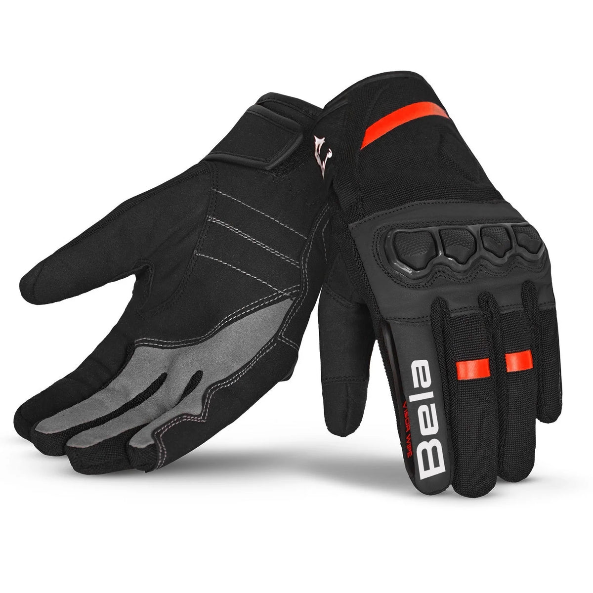 BELA TRACKER 2.0 WINTER WP Luvas De Moto Preto Vermelho
