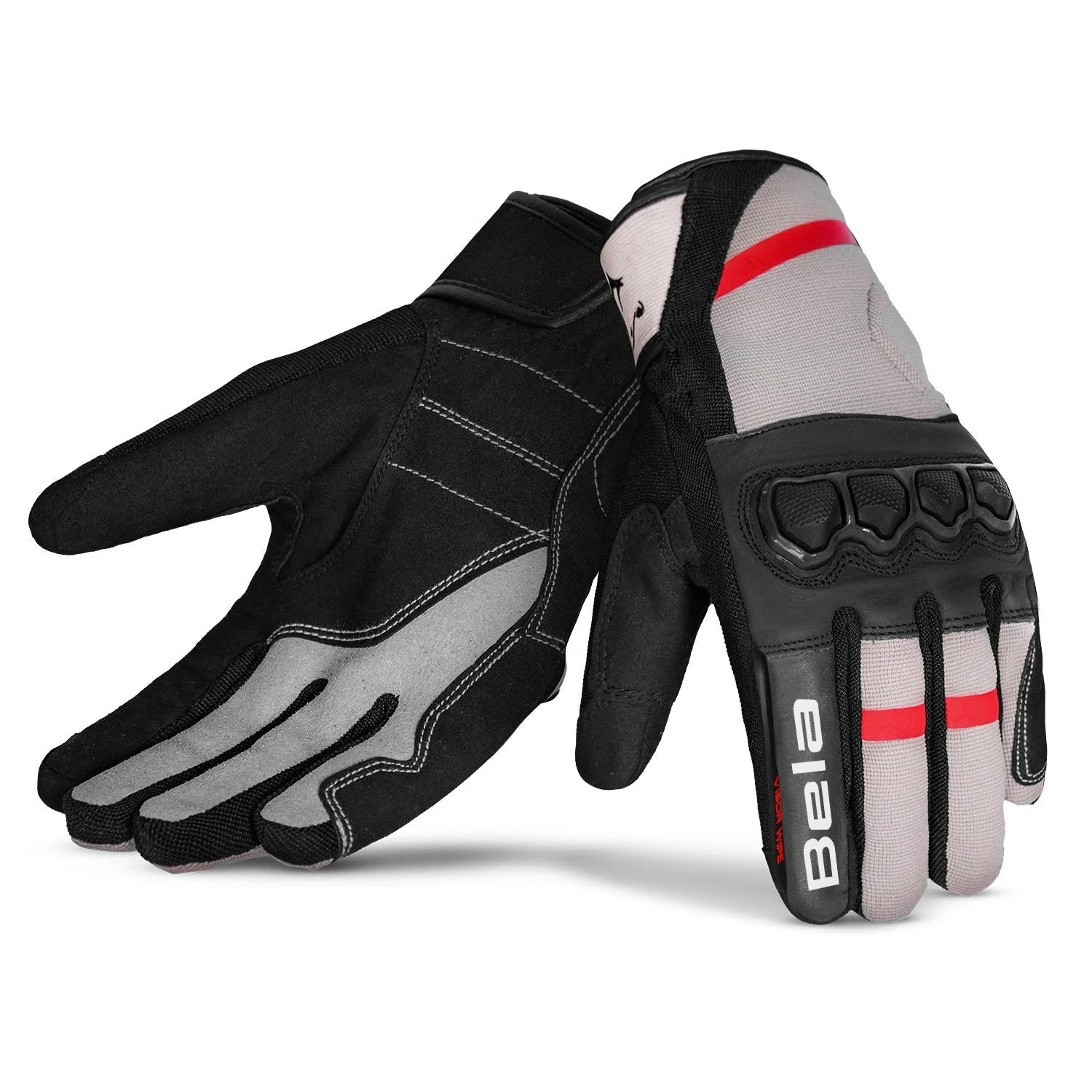 BELA TRACKER WINTER WP Luvas De Moto Gelo Preto Vermelho – 1 – Maximomoto PT