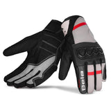 BELA TRACKER WINTER WP Luvas De Moto Gelo Preto Vermelho