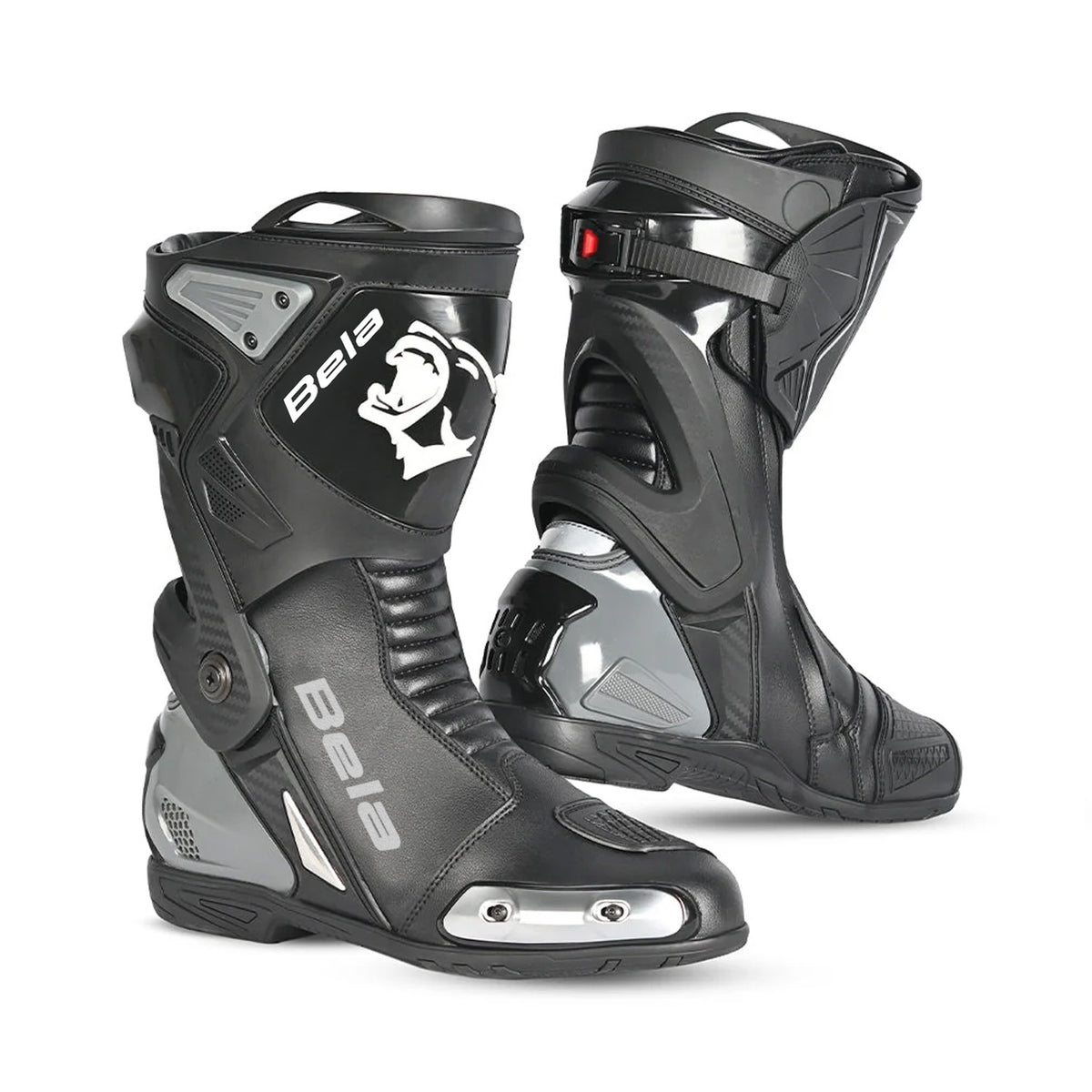 BELA TURBO TRACK Moto Corrida Botas Preto Antracite