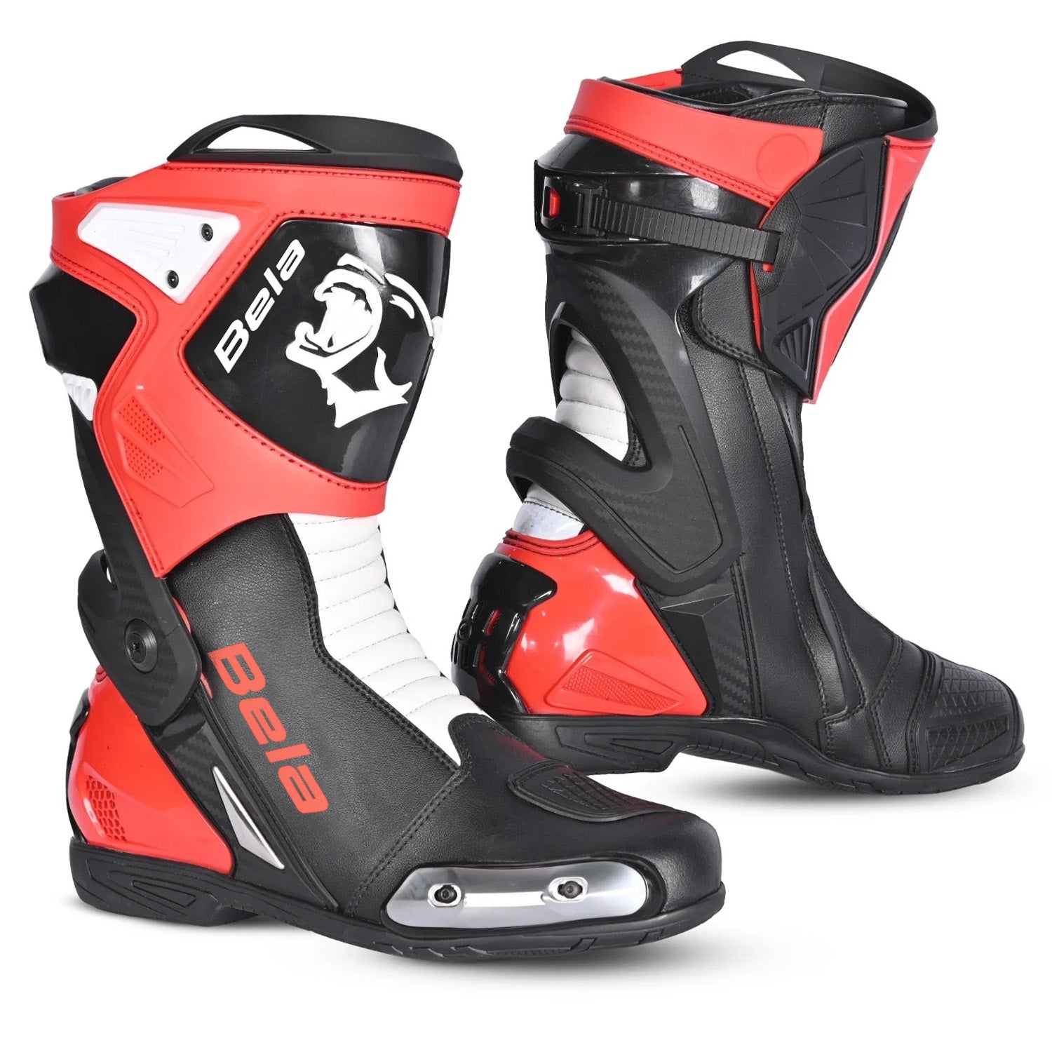 BELA TURBO TRACK Moto Corrida Botas Preto Vermelho – 1 – Maximomoto PT