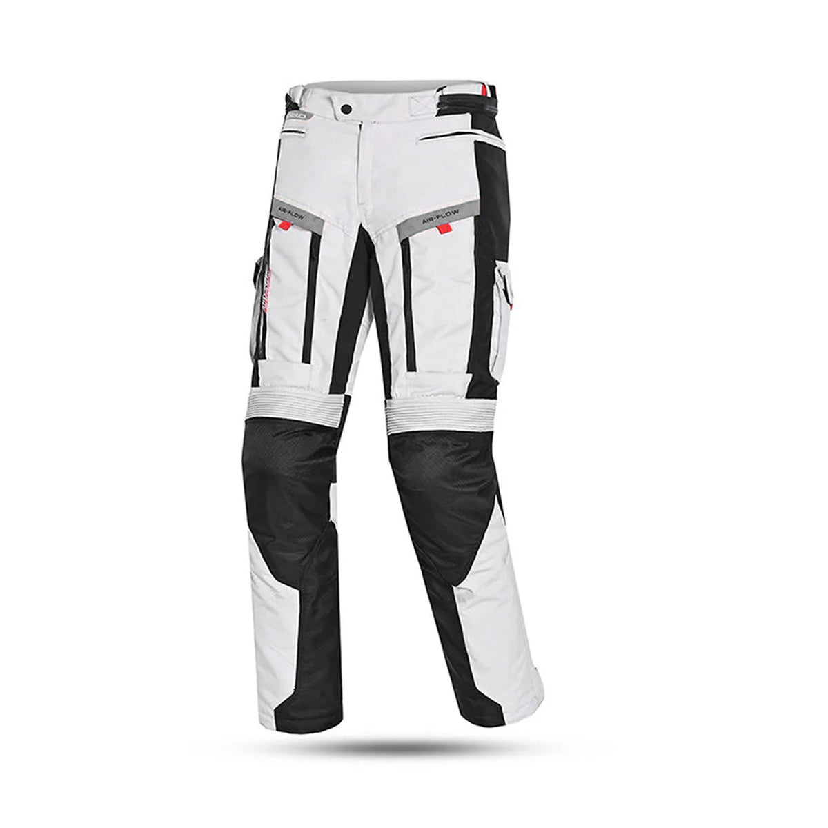 Beautiful Transformer Men's Motorcycle Textile Pants Ice Gray Black