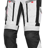 Beautiful Transformer Men's Motorcycle Textile Pants Ice Gray Black