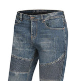 BELA URBAN Denim Jeans Moto Senhora Calcas Maroon Tint Brown