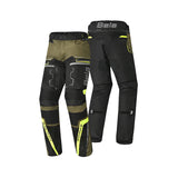 BELA WATSON Motorcycle Textile Pants Black Khaki Yellow White