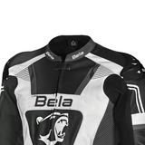 BELA X RACE Casacos De Moto  Couro Preto Antra Branco