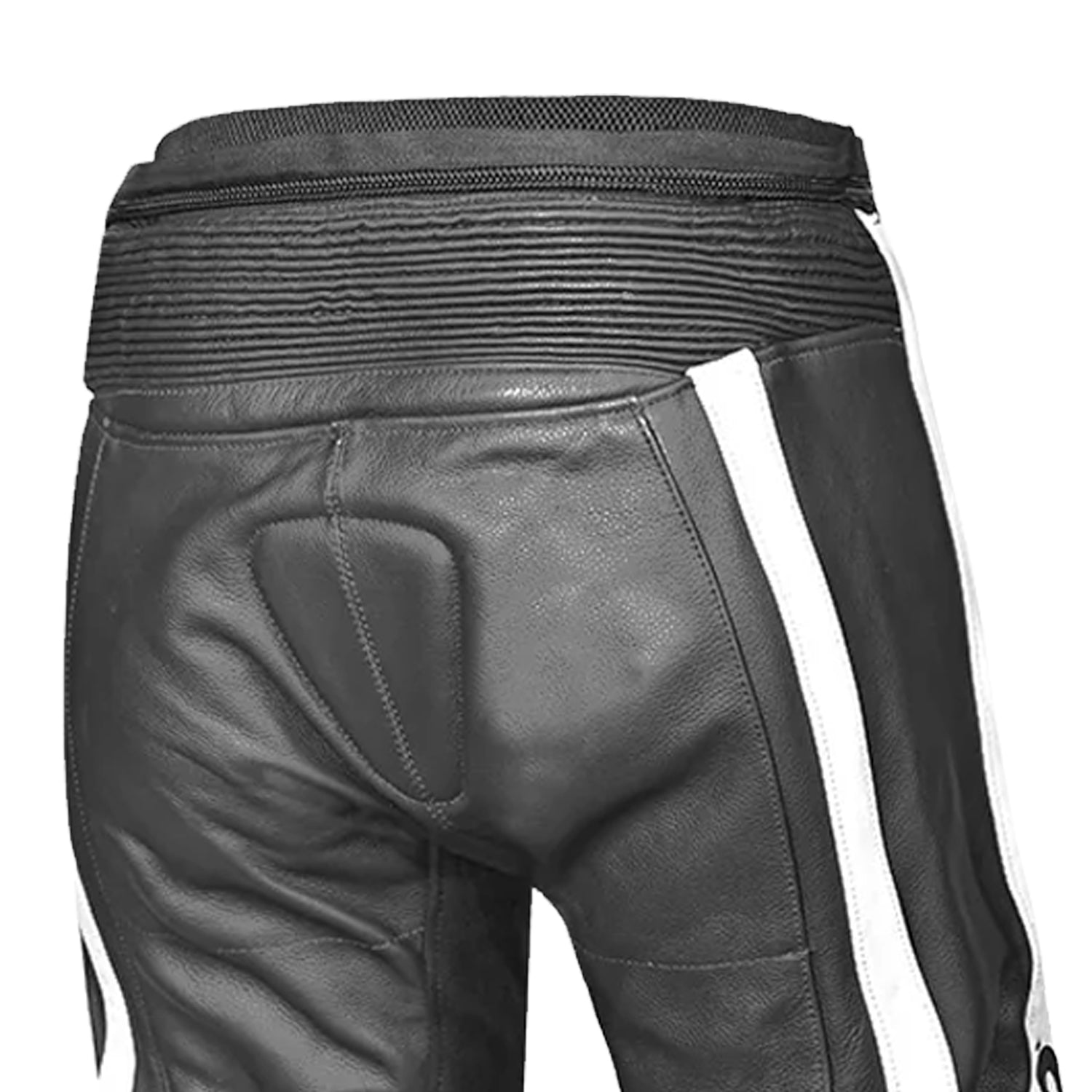 BELA X RACE WOMEN'S BLACK LEATHER PANTALON ANTHRA BLANCO – 7 – Maximomoto PT