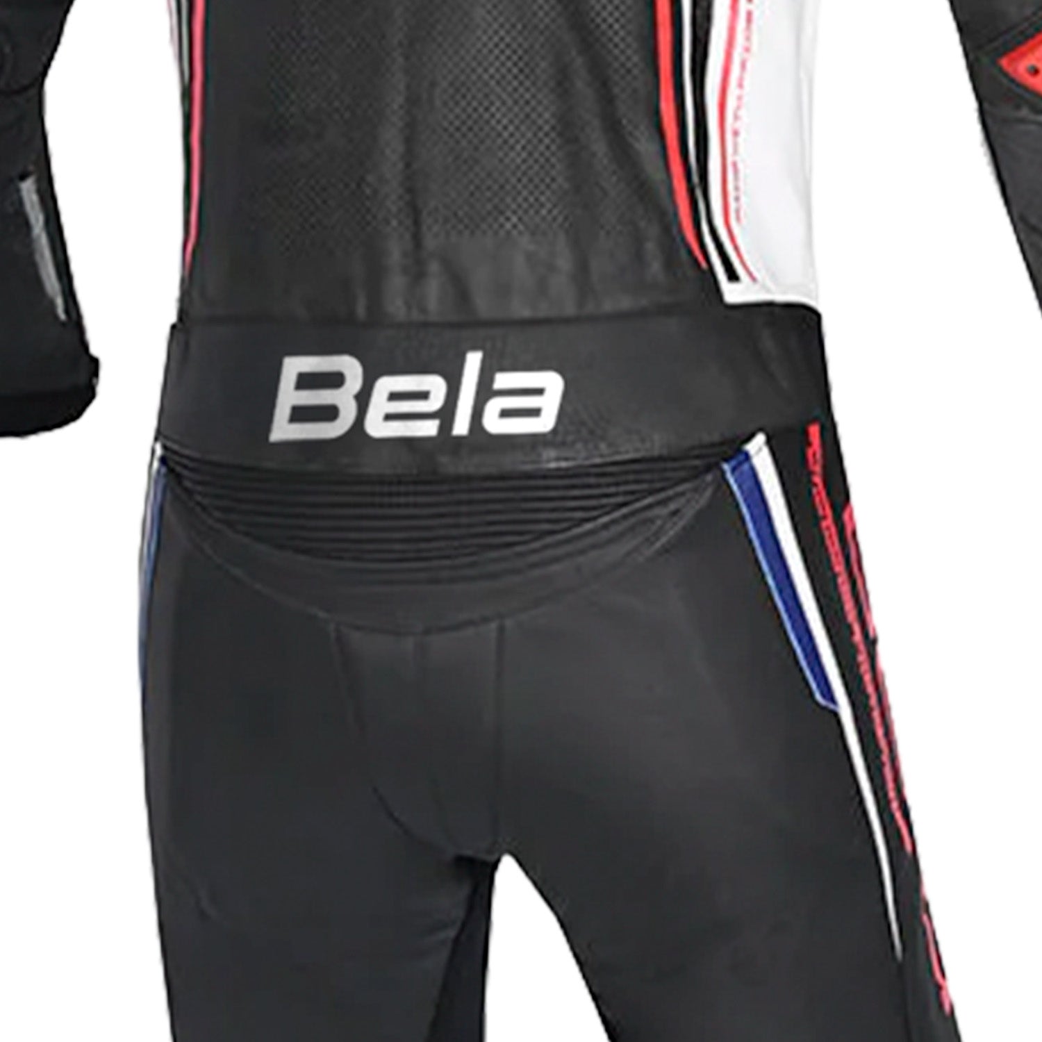 BELA MONO 2 PC Beast Leather Motorcycle Suit Black White Blue Red – 5 – Maximomoto PT