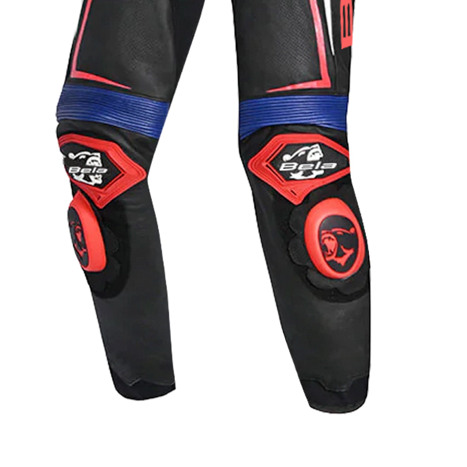 BELA MONO 2 PC Beast Leather Motorcycle Suit Black White Blue Red – 6 – Maximomoto PT