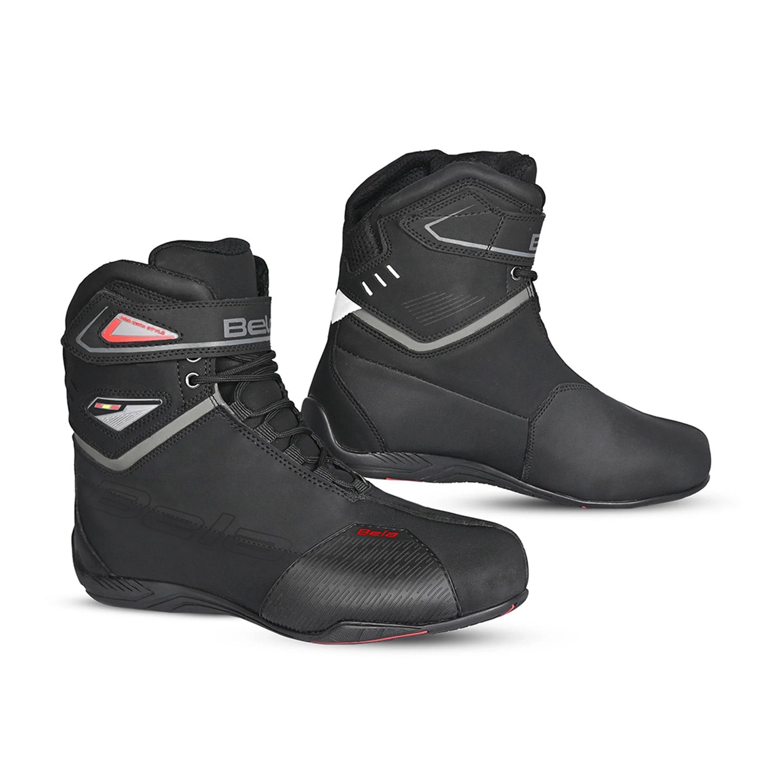 BELA BLAZE Botas De Moto Couro Homem Preto – 1 – Maximomoto PT