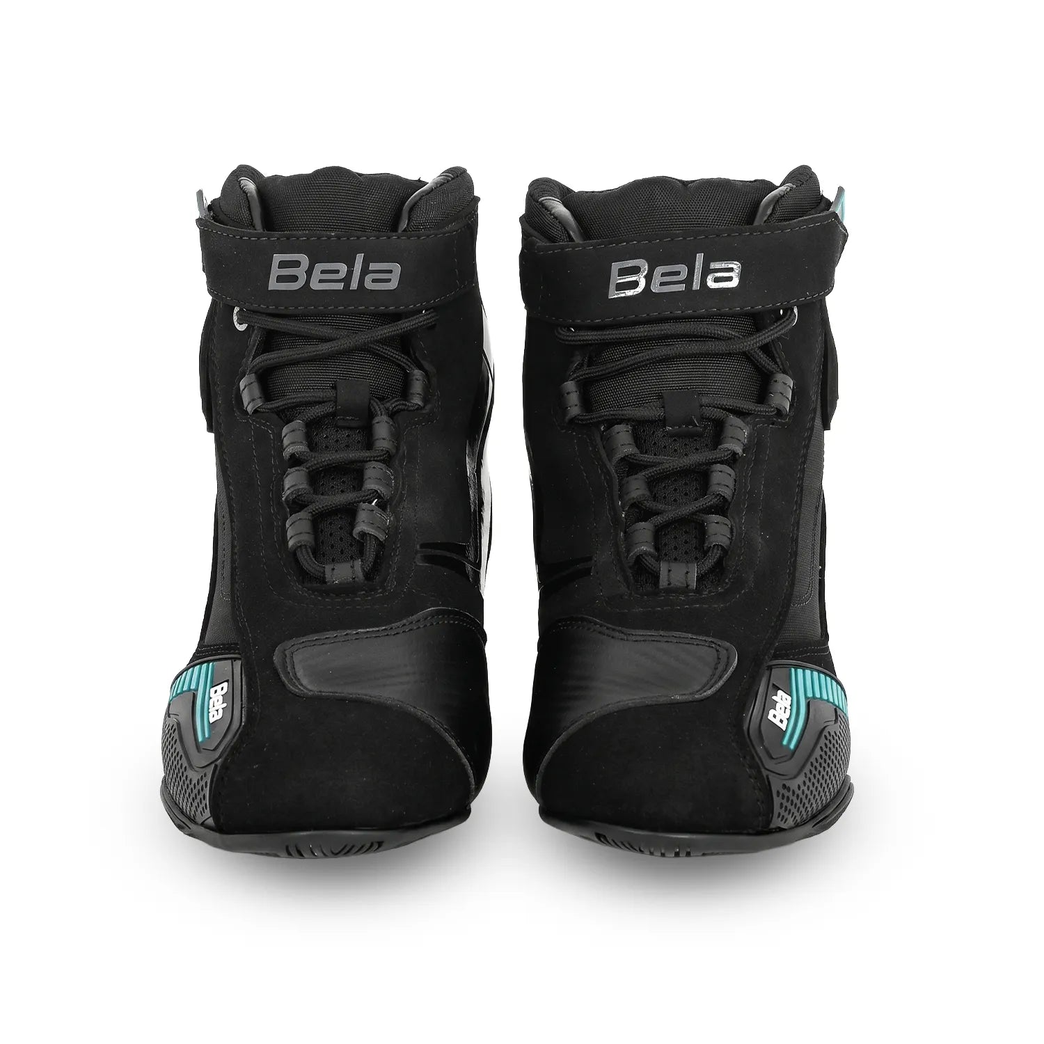 BELA KIVA Moto Couro Botas Senhora Turquesa Preto – 4 – Maximomoto PT