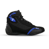 BELA KIVA Motorcycle Leather Men's Boots Black Blue