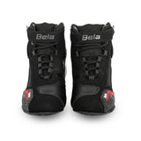 BELA KIVA Moto Homem Couro Botas Preto Vermelho