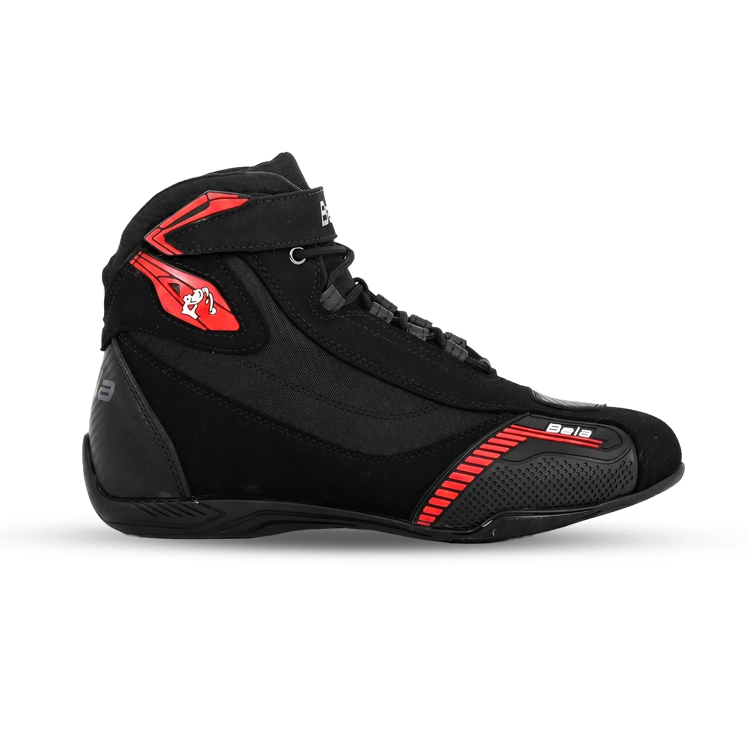 BELA KIVA Moto Homem Couro Botas Preto Vermelho – 2 – Maximomoto PT
