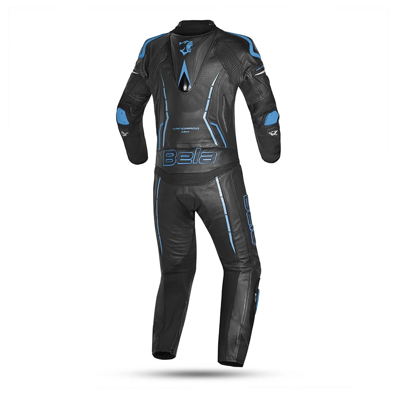 BELA ROCKET Mix Kangaroo 1 PC Motorcycle Suit Black Blue – 3 – Maximomoto PT