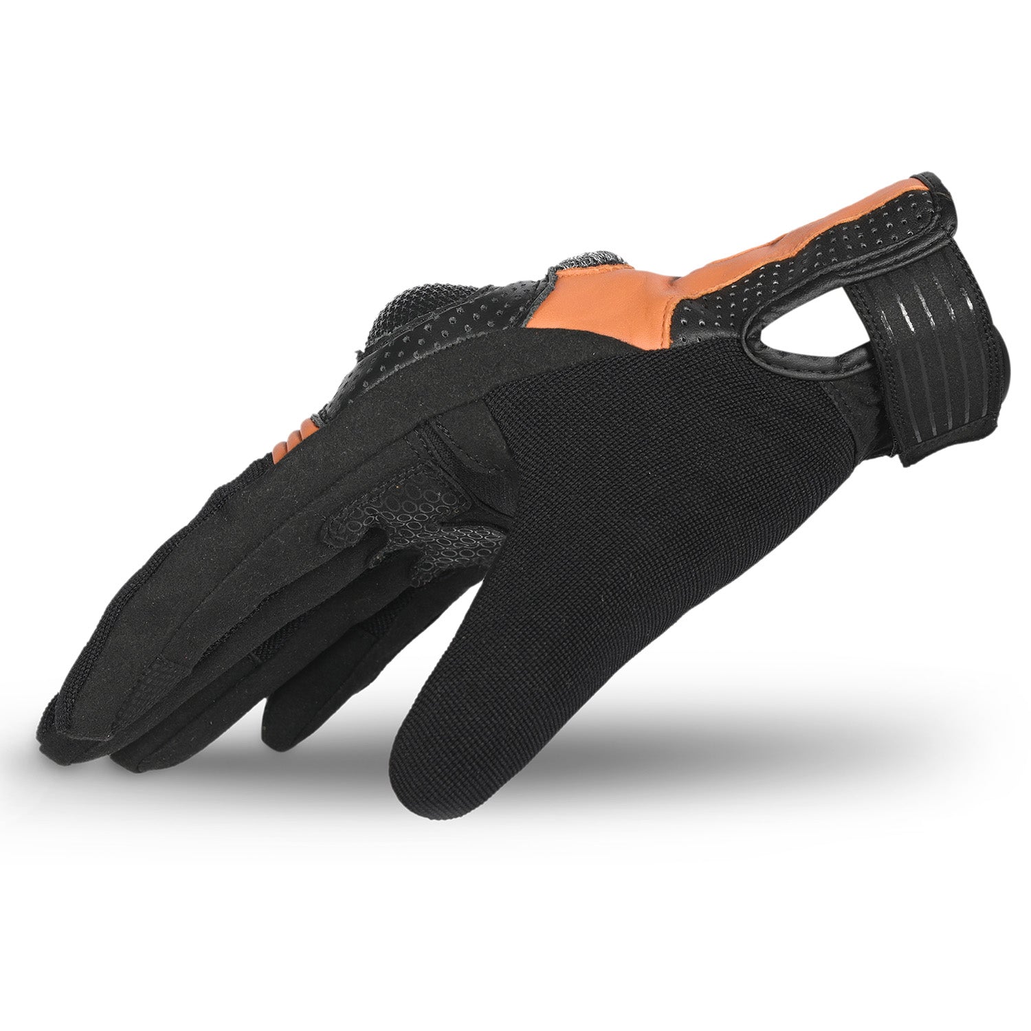 BELA HERO AIR Men's Motorcycle Textile Gloves Black Orange – 4 – Maximomoto PT