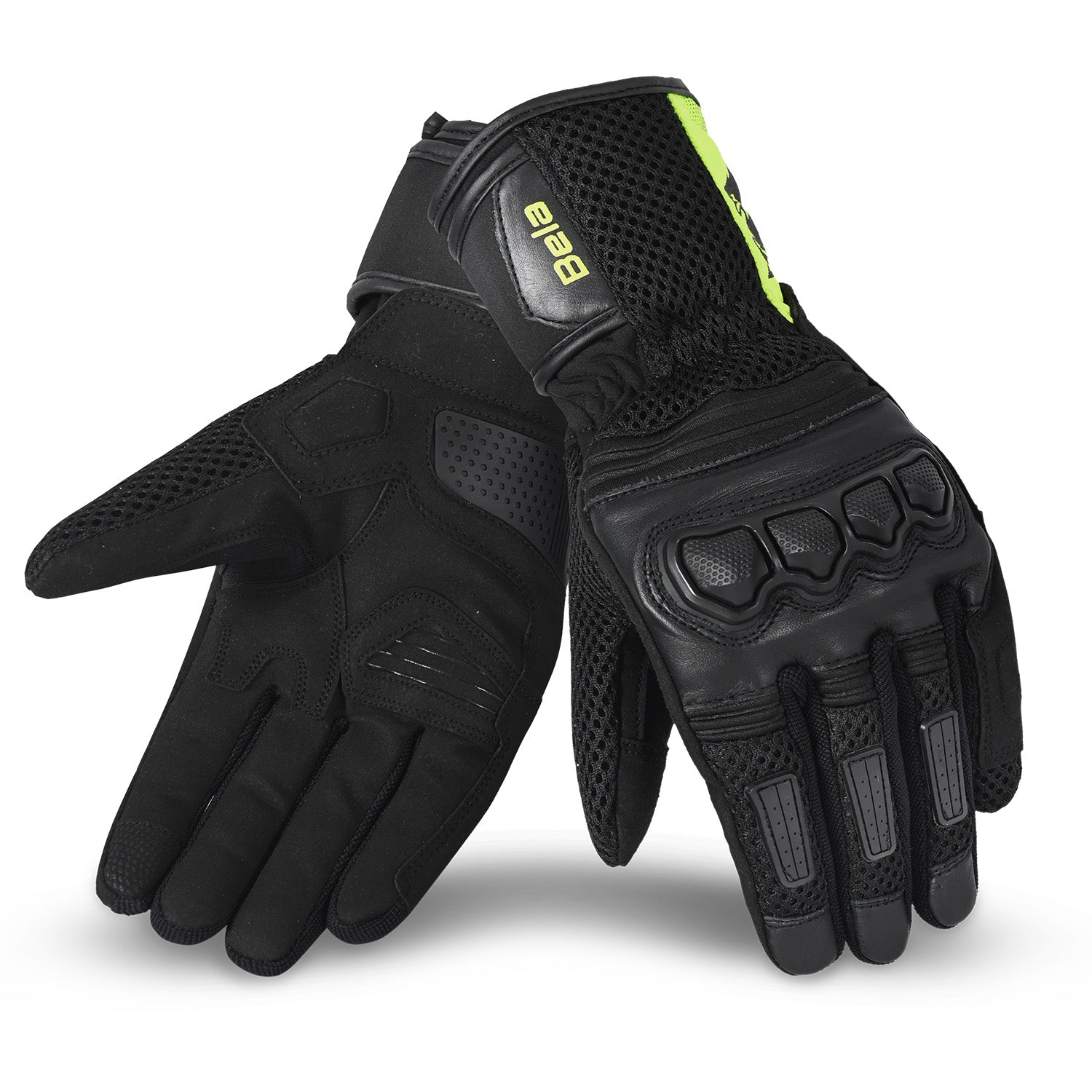BELA TWIX Luvas De Moto Textil Senhora Preto Fluor Amarillo – 1 – Maximomoto PT