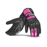 BELA ICE WINTER WP Women's Motorcycle Textile Gloves Black Pink