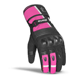 BELA ICE WINTER WP Women's Motorcycle Textile Gloves Black Pink