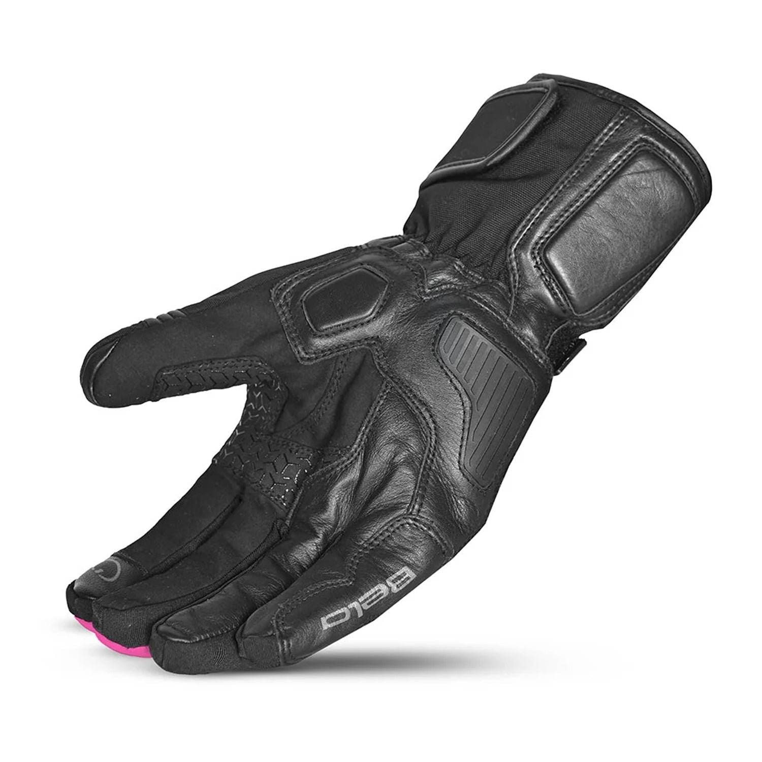 BELA ICE WINTER WP Leather Gloves with Leather Black White Red – 5 – Maximomoto PT