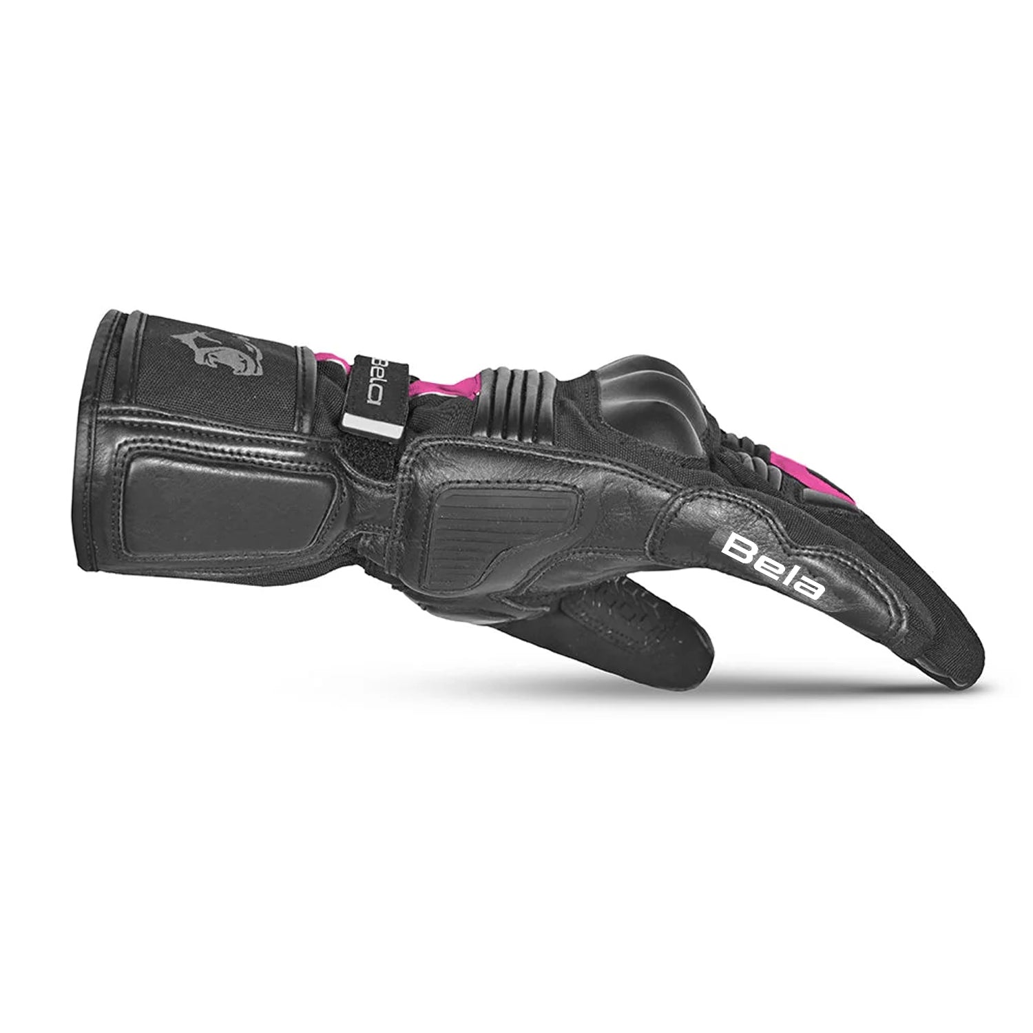 BELA ICE WINTER WP Women's Motorcycle Textile Gloves Black Pink – 4 – Maximomoto PT