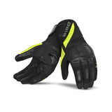 BELA HIGHWAY WINTER WP Motorcycle Leather Gloves Black Fluorescent Yellow