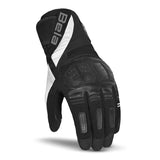 BELA HIGHWAY WINTER WP Luvas De Moto Couro Preto Branco
