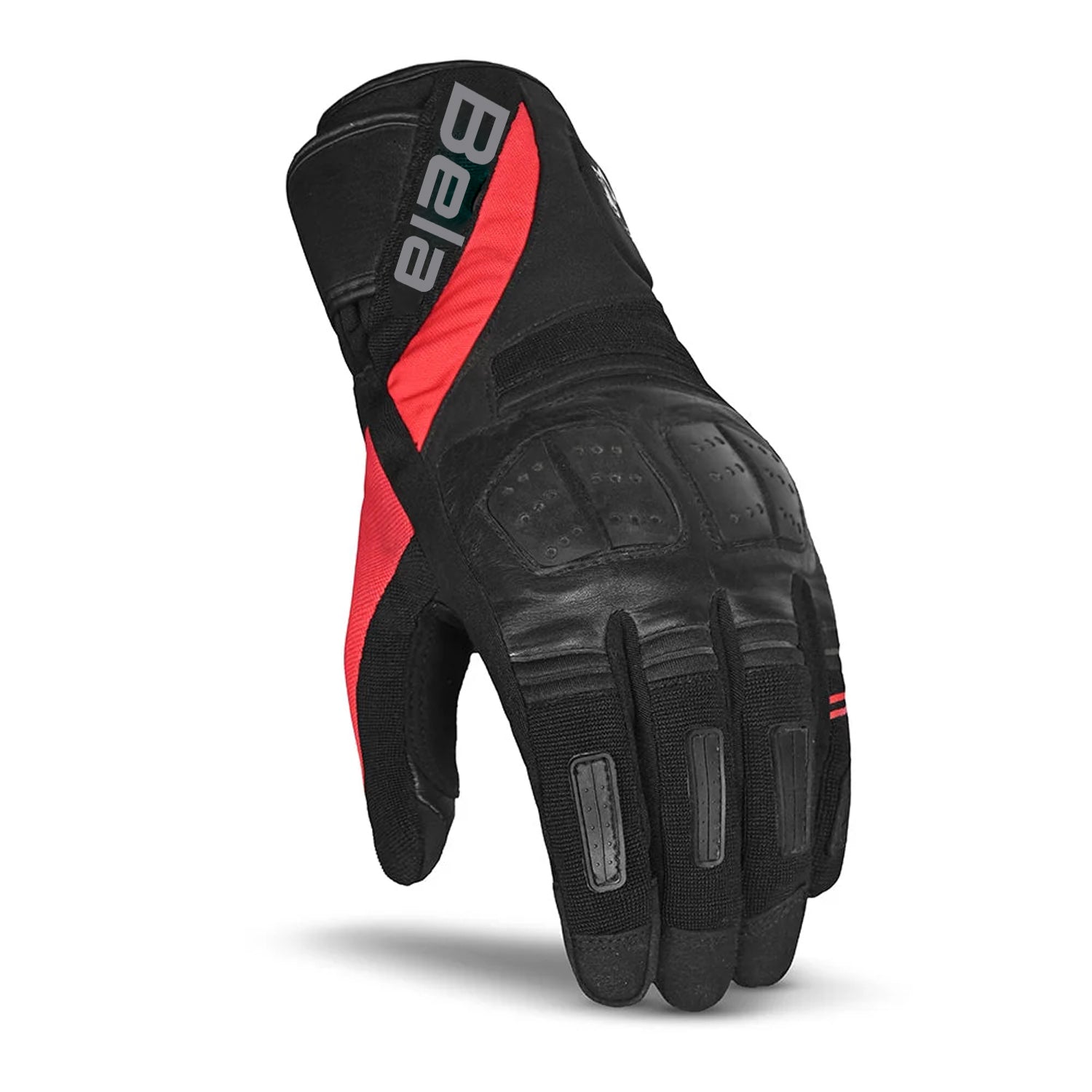 BELA HIGHWAY WINTER WP Motorcycle Leather Gloves Black Red – 2 – Maximomoto PT