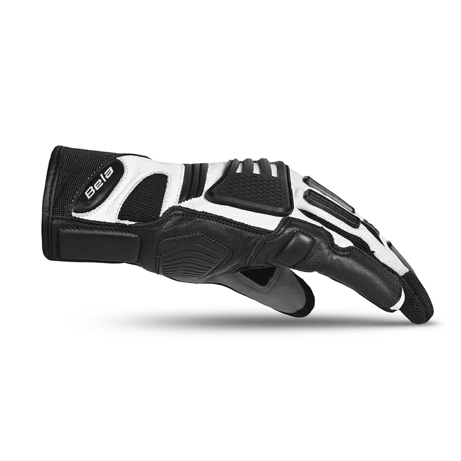 BELA ARIZON Luvas De Moto Homem Textil Preto Branco – 4 – Maximomoto PT