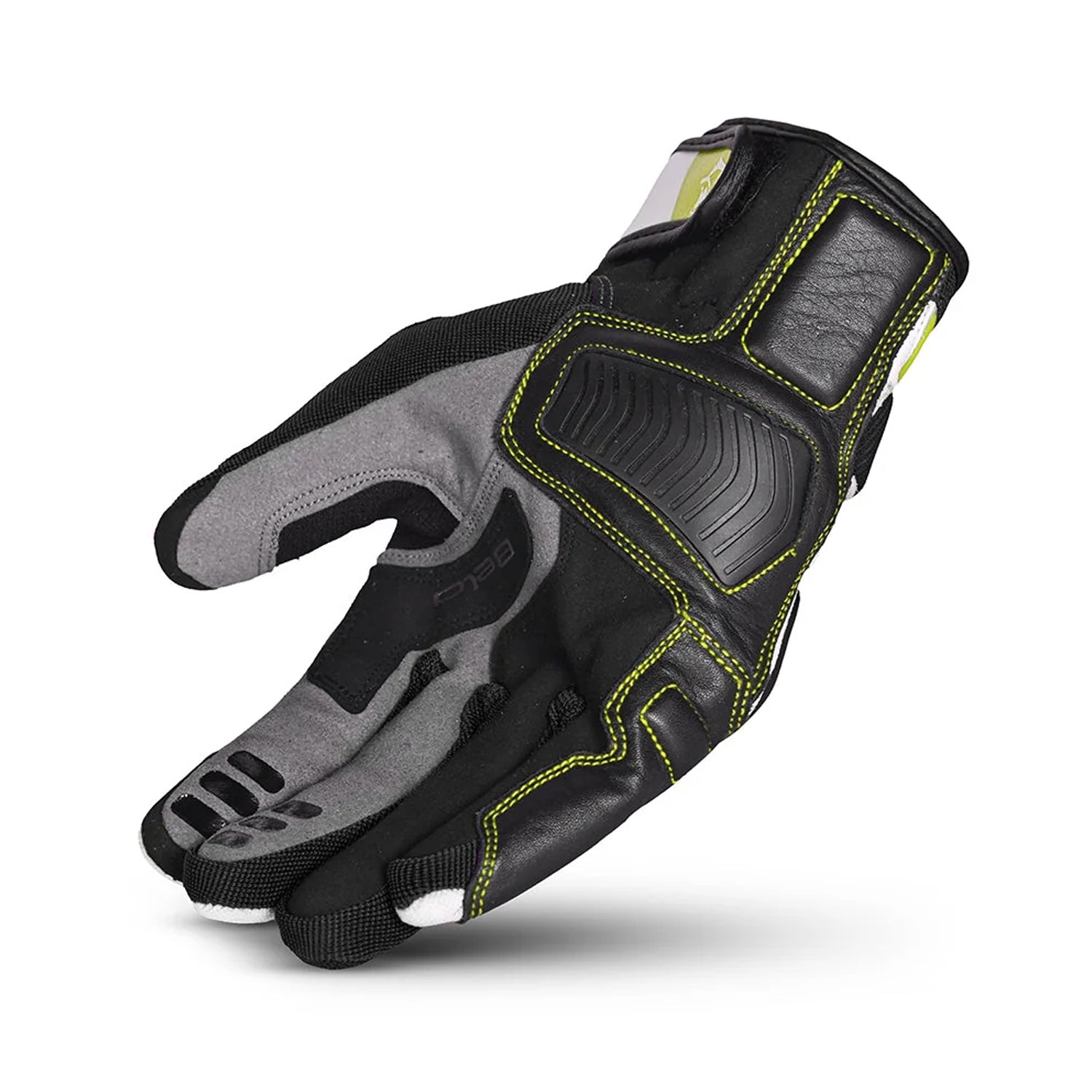 BELA ARIZON Luvas De Moto Homem Textil Preto Branco Amarillo Fluor – 4 – Maximomoto PT
