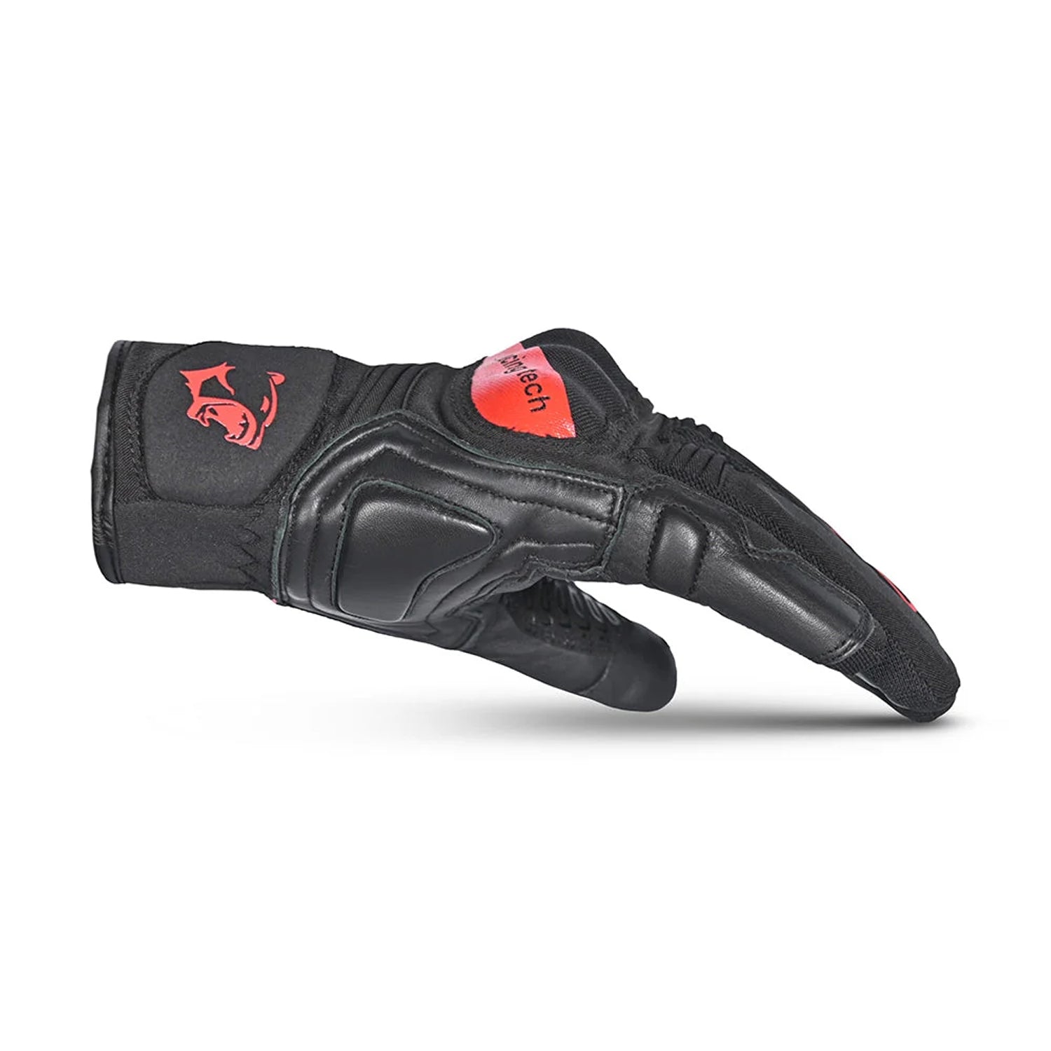 BELA BOOM WINTER WP Luvas De Moto Textil Preto Vermelho – 3 – Maximomoto PT
