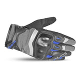 BELA DARING Moto Textile Gloves Gray Black Blue