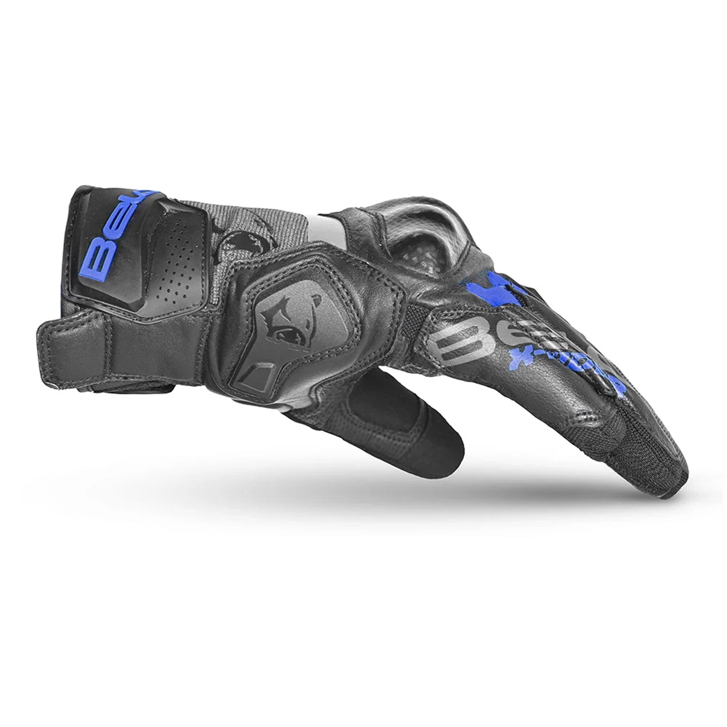 BELA DARING Moto Textile Gloves Gray Black Blue – 5 – Maximomoto PT