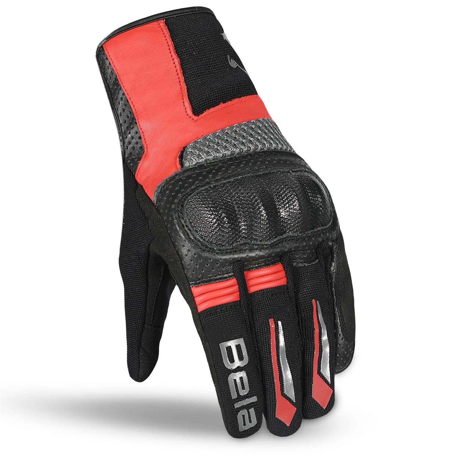 BELA HERO AIR Motorcycle Men's Textile Gloves Black Gray Red – 3 – Maximomoto PT