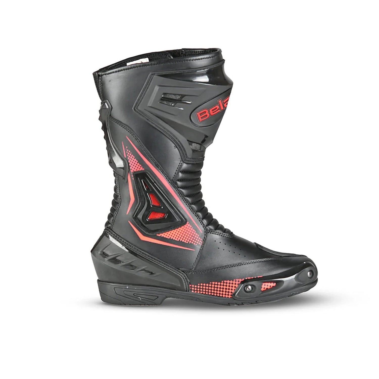 BELA MASTER Moro Couro Botas Preto Vermelho – 2 – Maximomoto PT