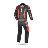 BELA 2 PC ROCKET MIX KANGAROO Fato de Moto Preto Antracite Vermelho