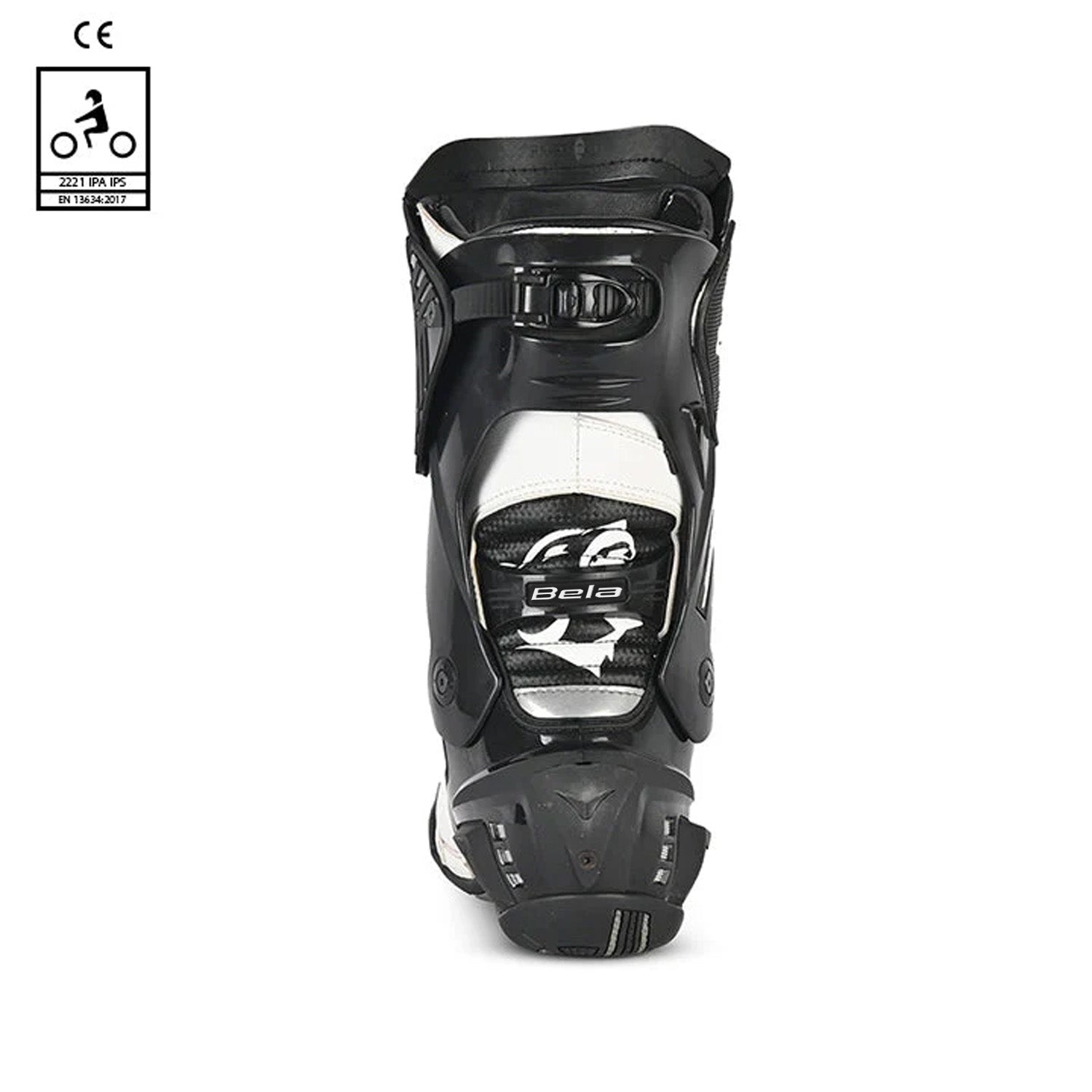 BELA SPEEDO 2.0 Botas De Moto Couro Preto Branco – 5 – Maximomoto PT