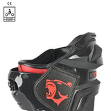 BELA SPEEDO 2.0 Moto Couro Botas Preto Vermelho