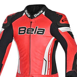 BELA ROCKET KANGAROO MIX 2 PC Fatos De Moto Senhora Vermelho Preto Branco