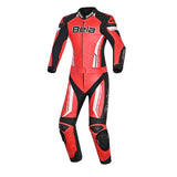 BELA ROCKET KANGAROO MIX 2 PC Fatos De Moto Senhora Vermelho Preto Branco