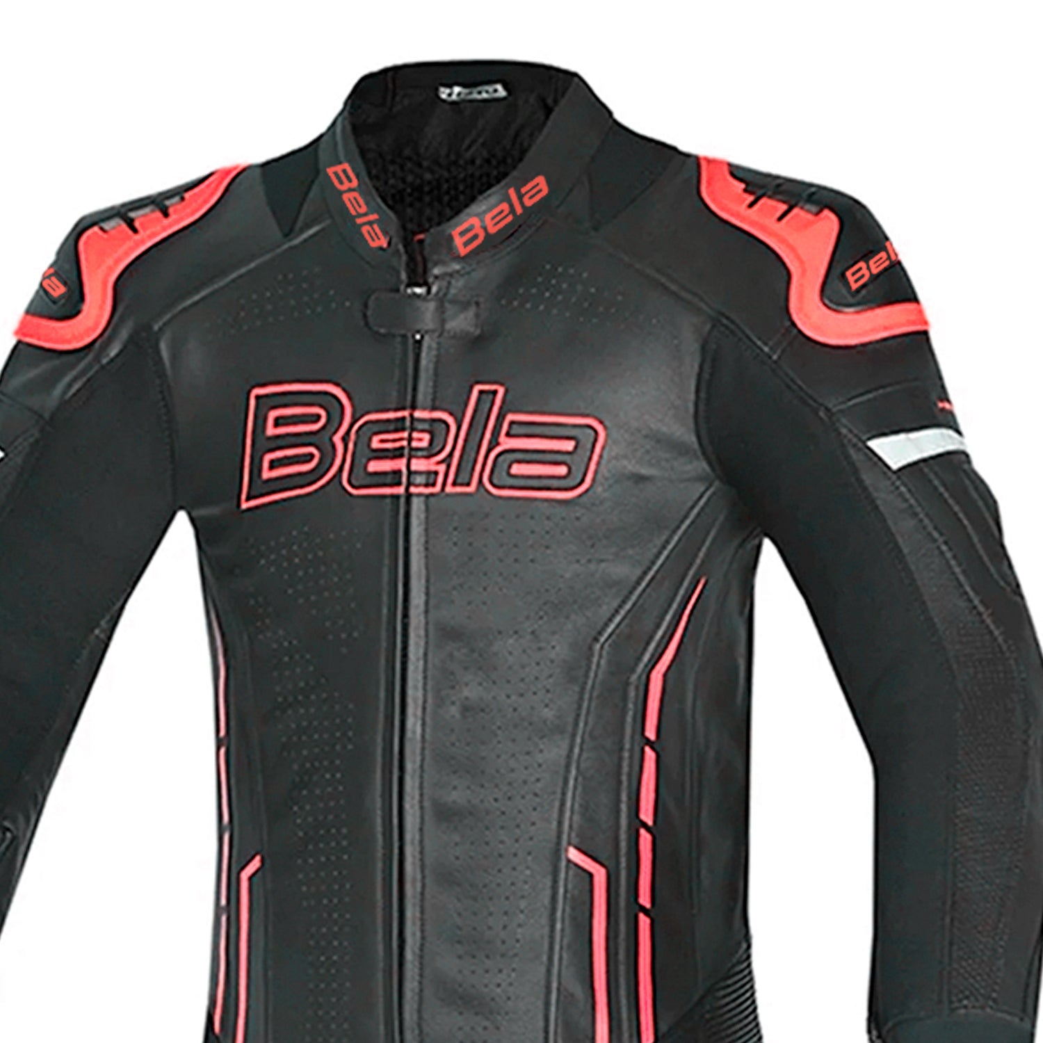 BELA ROCKET Mix Kangaroo 1 PC Moto Couro Fato Preto Vermelho – 5 – Maximomoto PT